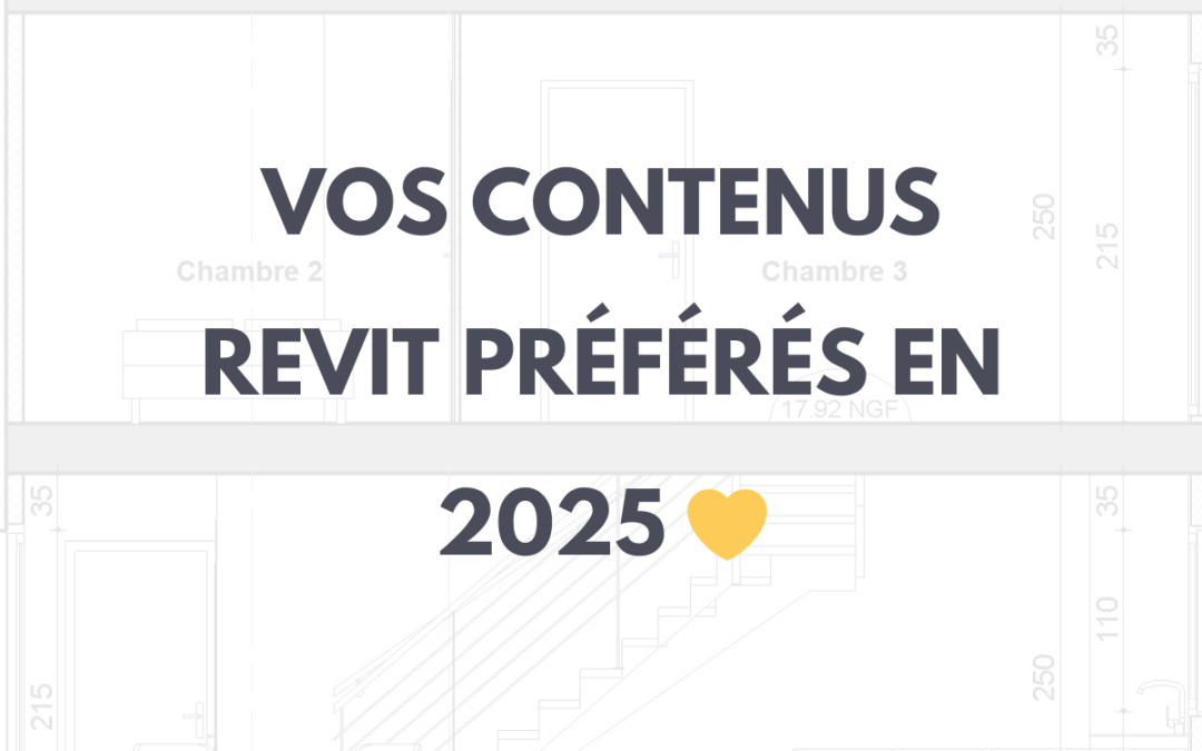 ✨ Vos 10 contenus Revit préférés en 2025